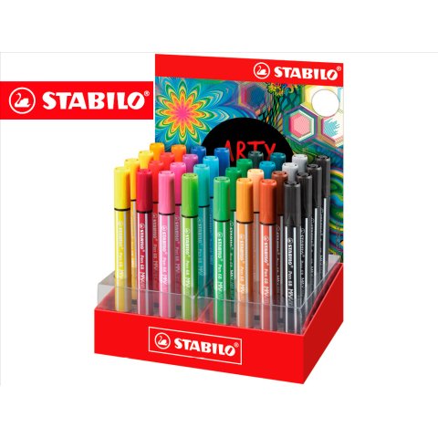Rotulador stabilo acuarelable pen 68 max arty line expositor de 32 unidades colores surtidos