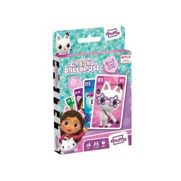 Baraja de cartas shuffle infantil gabby's dollhouse