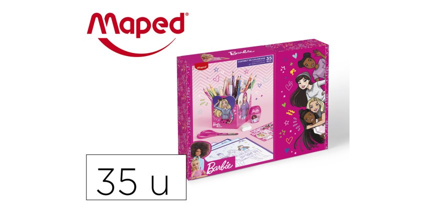 Caja regalo maped barbie 35 piezas
