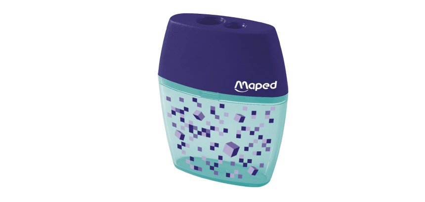 Sacapuntas maped plastico shaker pixel party 2 usos