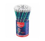 Lapices de grafito maped pixel party hb con goma de borrar cubilete de 72 uniades