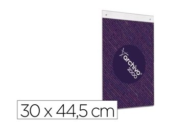 Expositor mural archivo 2000 din a3 vertical con taladros espesor 2 mm cristal transparente 297x420 mm