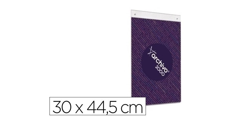 Expositor mural archivo 2000 din a3 vertical con taladros espesor 2 mm cristal transparente 300x445 mm