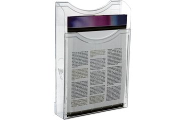 Expositor mural archivo 2000 din a4 vertical 1 compartimento cristal transparente 300x235x35 mm