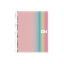 Cuaderno espiral miquelrius din a4 120 hojas 70 gr cuadro 5 mm tapa polipropileno aurora west bay