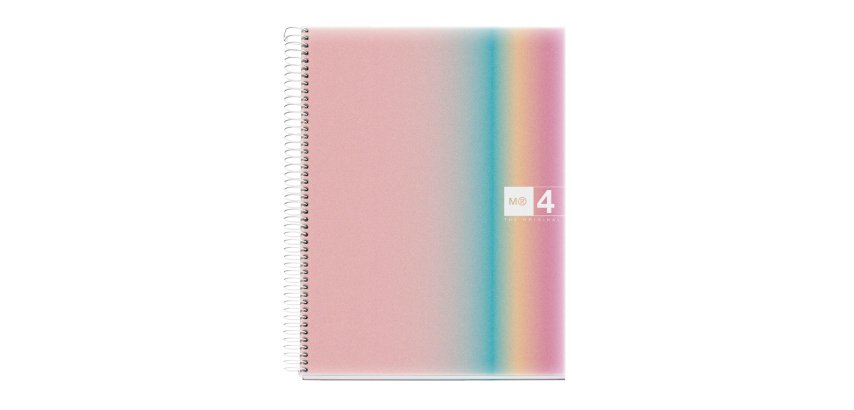 Cuaderno espiral miquelrius din a4 120 hojas 70 gr cuadro 5 mm tapa polipropileno aurora west bay