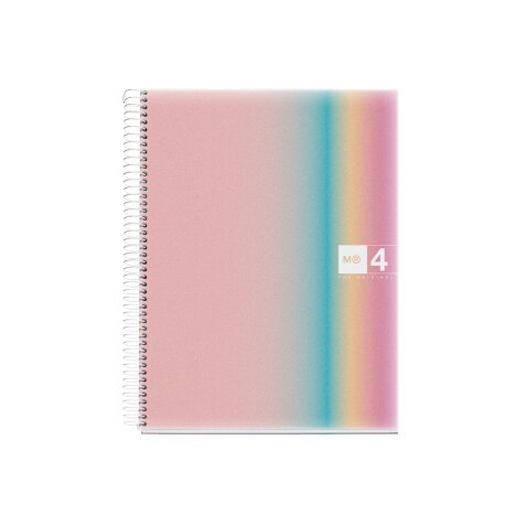 Cuaderno espiral miquelrius din a4 120 hojas 70 gr cuadro 5 mm tapa polipropileno aurora west bay