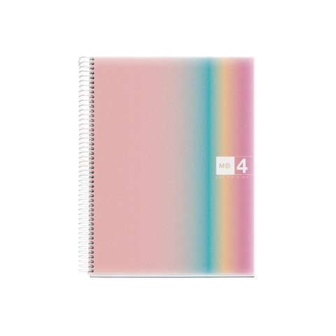 Cuaderno espiral miquelrius din a4 120 hojas 70 gr cuadro 5 mm tapa polipropileno aurora west bay
