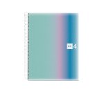 Cuaderno espiral miquelrius din a4 120 hojas 70 gr cuadro 5 mm tapa polipropileno aurora santorini