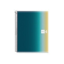 Cuaderno espiral miquelrius din a4 120 hojas 70 gr cuadro 5 mm tapa polipropileno aurora iceland