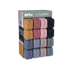 Bolso escolar portatodo apli up north silicona colores surtidos 75x185x55 mm