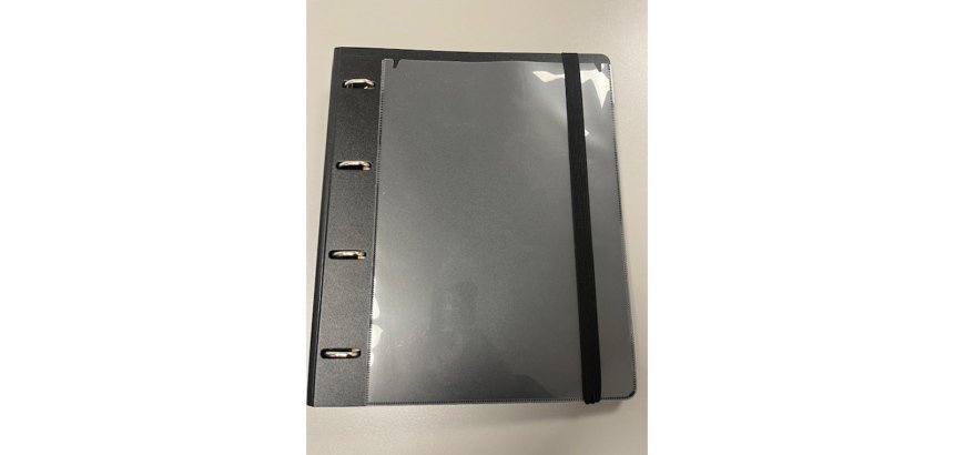 Carpeta con recambio pardo polipropileno foam personalizable 4 anillas 35 mm negro