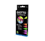 Rotulador giotto turbo soft fluo punta de pincel caja de 6 unidades colores surtidos