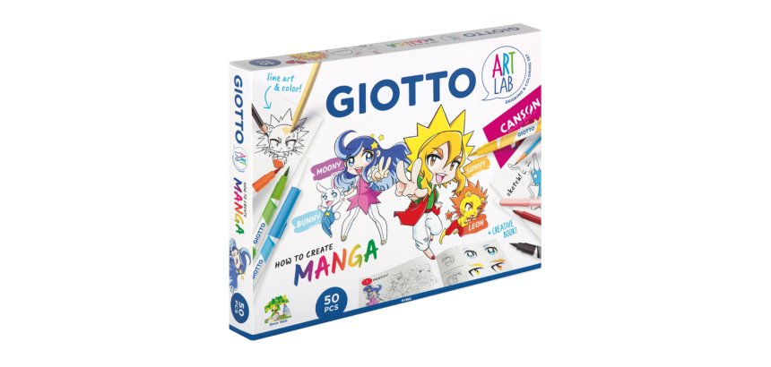 Set creativo giotto art lab manga