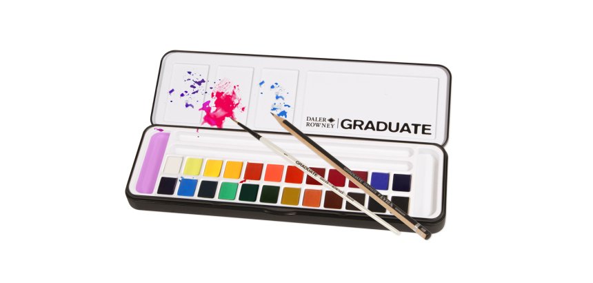 Acuarela daler rowney graduate caja metal de 24 unidades colores surtidos