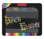 Lapices de colores faber castell black edition caja metalica de 100 unidades colores surtidos