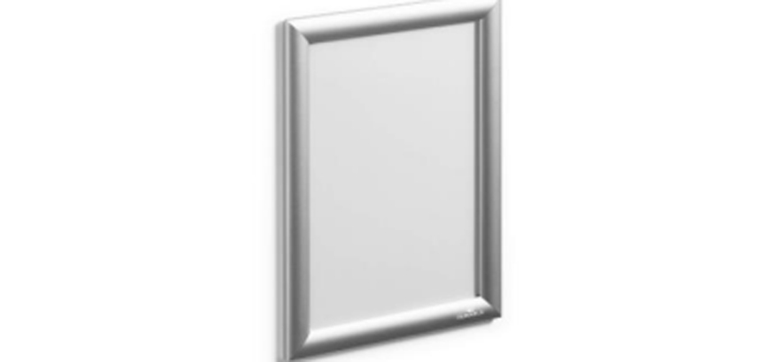 Expositor mural durable din a3 marco aluminio 460x340x24 mm