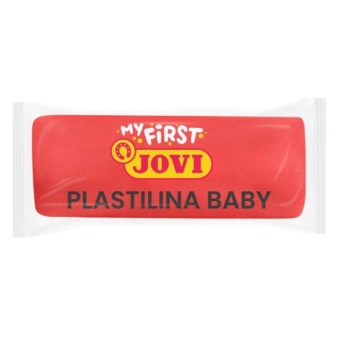 Plastilina jovi my first baby super blanda 38 g color rojo caja de 18 unidades