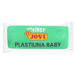 Plastilina jovi my first baby super blanda 38 g color verde caja de 18 unidades