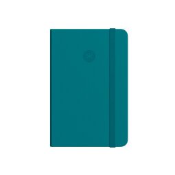 Cuaderno con gomilla antartik notes tapa dura a4 hojas lisas verde aguamarina 100 hojas 80 gr fsc