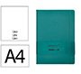 Cuaderno con gomilla Antartik notes tapa dura A4 hojas lisas verde aguamarina 100 hojas 80 g