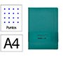 Cuaderno con gomilla Antartik notes tapa dura A4 hojas puntos verde aguamarina 100 hojas 80 g