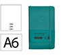 Cuaderno con gomilla Antartik notes tapa dura A6 hojas lisas verde aguamarina 100 hojas 80 g