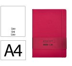 Cuaderno con gomilla Antartik notes tapa dura A4 hojas lisas burdeos 100 hojas 80 g