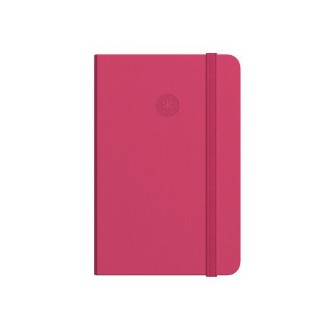 Cuaderno con gomilla antartik notes tapa dura a5 hojas rayas burdeos 100 hojas 80 gr fsc