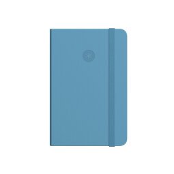 Cuaderno con gomilla antartik notes tapa dura a4 hojas lisas azul claro 100 hojas 80 gr fsc