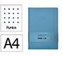 Cuaderno con gomilla Antartik notes tapa dura A4 hojas puntos azul claro 100 hojas 80 g