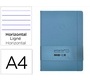 Cuaderno con gomilla Antartik notes tapa dura A4 hojas rayas azul claro 100 hojas 80 g