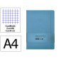 Cuaderno con gomilla antartik notes tapa dura a4 hojas cuadricula azul claro 100 hojas 80 gr fsc