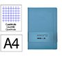 Cuaderno con gomilla Antartik notes tapa dura A4 hojas cuadricula azul claro 100 hojas 80 h