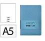Cuaderno con gomilla Antartik notes tapa dura A5 hojas lisas azul claro 100 hojas 80 g