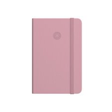 Cuaderno con gomilla antartik notes tapa dura a4 hojas lisas rosa pastel 100 hojas 80 gr fsc