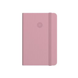 Cuaderno con gomilla antartik notes tapa dura a4 hojas lisas rosa pastel 100 hojas 80 gr fsc