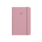 Cuaderno con gomilla antartik notes tapa dura a5 hojas lisas rosa pastel 100 hojas 80 gr fsc