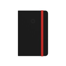 Cuaderno con gomilla antartik notes tapa dura a4 hojas puntos negro y rojo 100 hojas 80 gr fsc