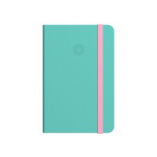 Cuaderno con gomilla antartik notes tapa dura a4 hojas lisas rosa y turquesa 100 hojas 80 gr fsc