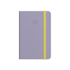 Cuaderno con gomilla antartik notes tapa dura a4 hojas cuadricula morado y amarillo 100 hojas 80 gr fsc