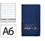 Cuaderno con gomilla Antartik notes tapa blanda A6 rayas azul marino 100 hojas 80 g