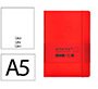 Cuaderno con gomilla Antartik notes tapa blanda A5 hojas lisas rojo 80 hojas 80 g