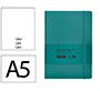 Cuaderno con gomilla Antartik notes tapa blanda A5 hojas lisas verde aguamarina 80 hojas 80 g