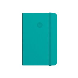 Cuaderno con gomilla antartik notes tapa blanda a5 hojas cuadricula turquesa 80 hojas 80 gr fsc