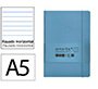Cuaderno con gomilla Antartik notes tapa blanda A5 hojas rayas azul claro 80 hojas 80 g