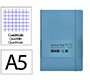 Cuaderno con gomilla Antartik notes tapa blanda A5 hojas cuadricula azul claro 80 hojas 80 g