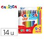 Rotulador carioca joy estuche de 12 unidades colores surtidos + 2 gratis