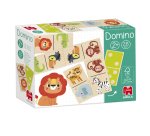 Juego goula jumbo domino madera selva 28 piezas