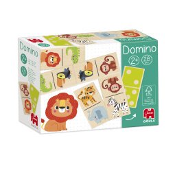 Juego goula jumbo domino madera selva 28 piezas